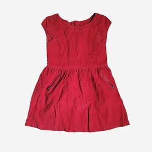 Gap Kids Corduroy Red Dress Size 6-7